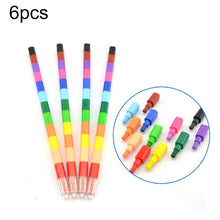 Load image into Gallery viewer, 6pcs Creative Building Blocks Crayons Children 12 Colors Drawing Educational Toys, 6pcs 12 Colors Drawing Toys