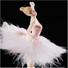 Load image into Gallery viewer, Elegant Refined Ballerina Dance Carousel Feather Music Box