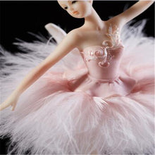 Load image into Gallery viewer, Elegant Refined Ballerina Dance Carousel Feather Music Box