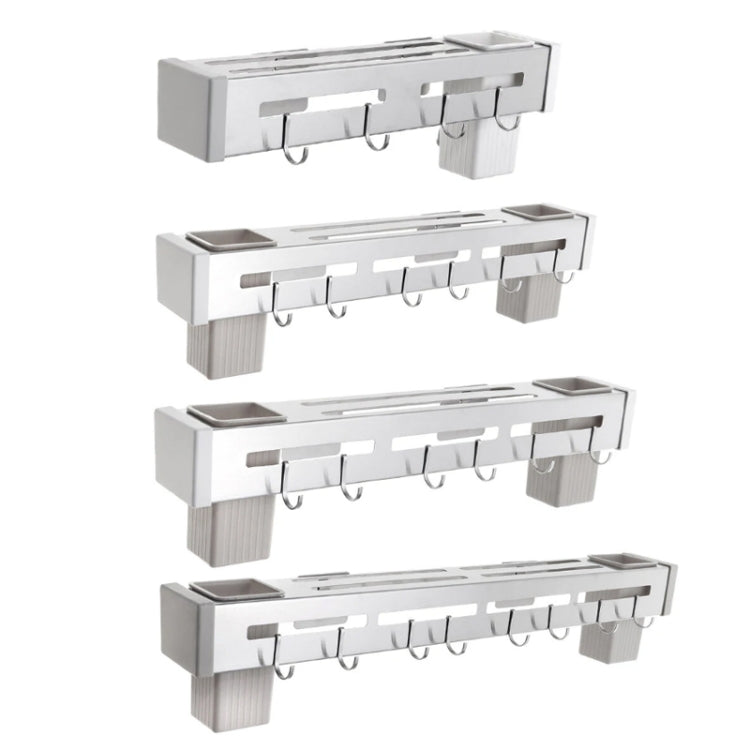Kitchen Wall-mounted Rack Free Punching Chopsticks Holder, Brushed 30cm, Brushed 40cm, Brushed 50cm, Brushed 60cm, Black 30cm, Black 40cm, Black 60cm
