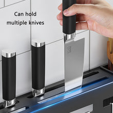 Load image into Gallery viewer, Kitchen Wall-mounted Rack Free Punching Chopsticks Holder, Black 60cm