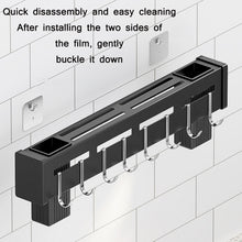 Load image into Gallery viewer, Kitchen Wall-mounted Rack Free Punching Chopsticks Holder, Black 60cm