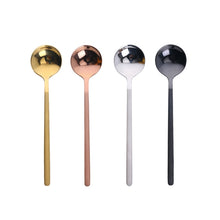 Load image into Gallery viewer, Mini Accessories Coffee Spoon Kitchen Dessertspoon Dining Round Shape Coffee  Stainless Steel Home, 13cm, 15cm, 17cm