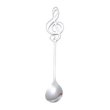 Load image into Gallery viewer, Creative Musical Note Spoon Coffee Stirring Scoop Stainless Steel Titanium Music Bar Spoon Gift Spoon