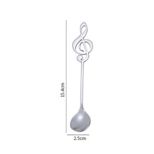 Load image into Gallery viewer, Creative Musical Note Spoon Coffee Stirring Scoop Stainless Steel Titanium Music Bar Spoon Gift Spoon