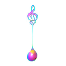 Load image into Gallery viewer, Creative Musical Note Spoon Coffee Stirring Scoop Stainless Steel Titanium Music Bar Spoon Gift Spoon