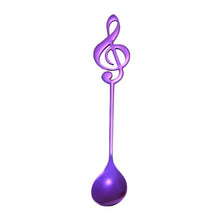 Load image into Gallery viewer, Creative Musical Note Spoon Coffee Stirring Scoop Stainless Steel Titanium Music Bar Spoon Gift Spoon