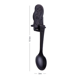 Creative Coffee Spoon Mermaid Shape Handle Spoons Flatware Drinking Tools, Black, Gold, Symphony, Rose Gold, True Color