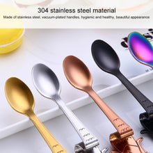 Load image into Gallery viewer, Creative Coffee Spoon Mermaid Shape Handle Spoons Flatware Drinking Tools, Black, Gold, Symphony, Rose Gold, True Color
