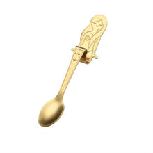 Load image into Gallery viewer, Creative Coffee Spoon Mermaid Shape Handle Spoons Flatware Drinking Tools, Black, Gold, Symphony, Rose Gold, True Color