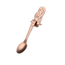 Load image into Gallery viewer, Creative Coffee Spoon Mermaid Shape Handle Spoons Flatware Drinking Tools, Black, Gold, Symphony, Rose Gold, True Color