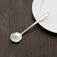 Load image into Gallery viewer, 3 PCS Stainless Steel Household Creative Flower Spoon Coffee Stirring Spoon, Cherry Blossom Spoon, Rose Flower Spoon, Sun Flower Spoon, Sunflower Spoon, Pansy Flower Spoon, Bellflower Spoon, Plum Flower Spoon, Cosmos Flower Spoon