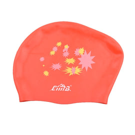 Printed Silicone Swimming Cap Waterproof Swimming Cap for Long Hair