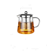 Load image into Gallery viewer, Large Capacity Heat Resistant Glass Teapot Tea Set With Stainless Steel Filter For Kung Fu Tea, 450ML, 550ML, 750ML, 950ML