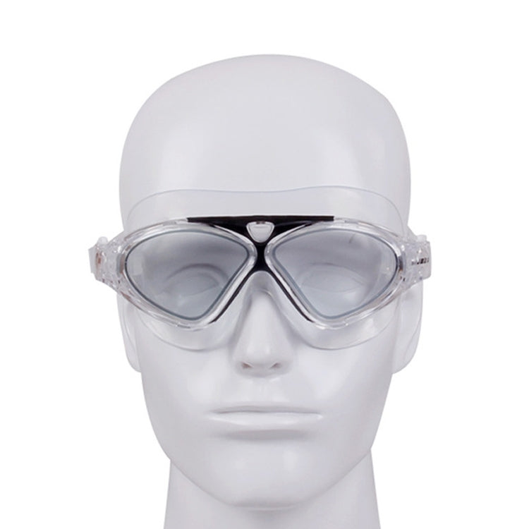 JIEJIA J8170 Large Frame Adult Waterproof and Anti-fog Swimming Glasses