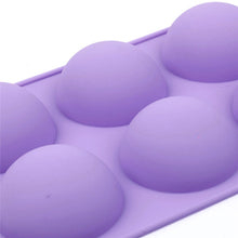 Load image into Gallery viewer, 2 PCS 6 Even Small Semi-Circular Silicone Cake Mold Jelly Scented Candle Plaster Mold, Small Semi-Circular