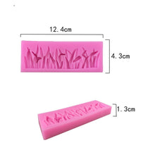 Load image into Gallery viewer, 2 PCS Grass Decoration Liquid Silicone Mold Fondant Cake Mold, Grass Shape