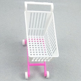 3 PCS Plastic Doll Simulation Trolley Shopping Cart Toy Children Birthday Gift
