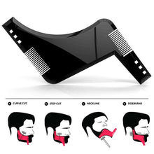 Load image into Gallery viewer, Double-sided Beard Comb Molding Template Tool Beard Shaping Styling Tool With Inbuilt Comb