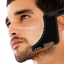 Load image into Gallery viewer, Double-sided Beard Comb Molding Template Tool Beard Shaping Styling Tool With Inbuilt Comb