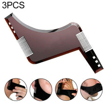 Load image into Gallery viewer, Double-sided Beard Comb Molding Template Tool Beard Shaping Styling Tool With Inbuilt Comb