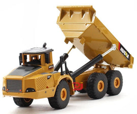 Alloy Articulated Dump Truck Model Children Alloy Toy Car Ornaments