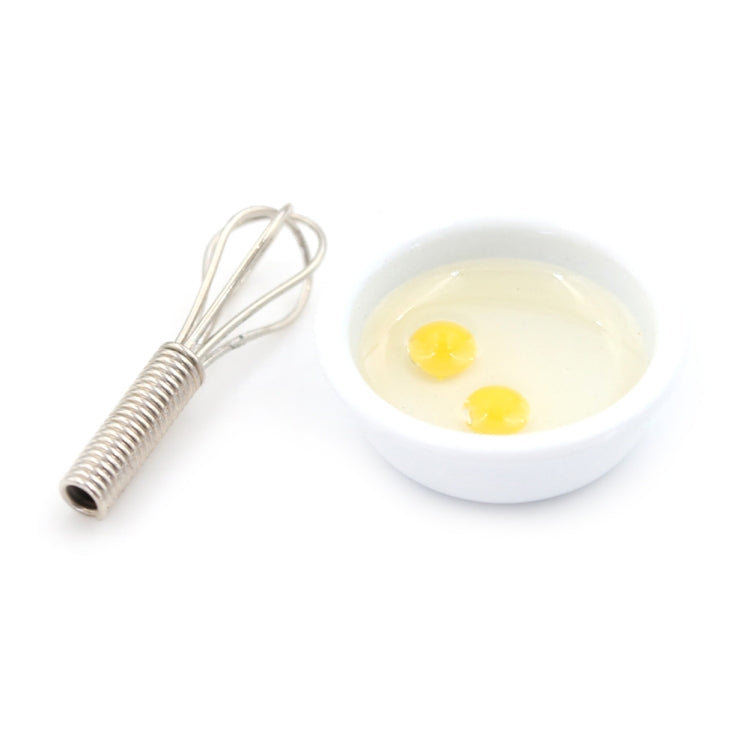 Miniature Food Play Scene Model Doll House Accessories Mini Manual Egg Beater Set