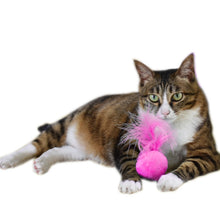Load image into Gallery viewer, Ring Bell Feathers Tease Cats Toys Plush Pet Cat Toys