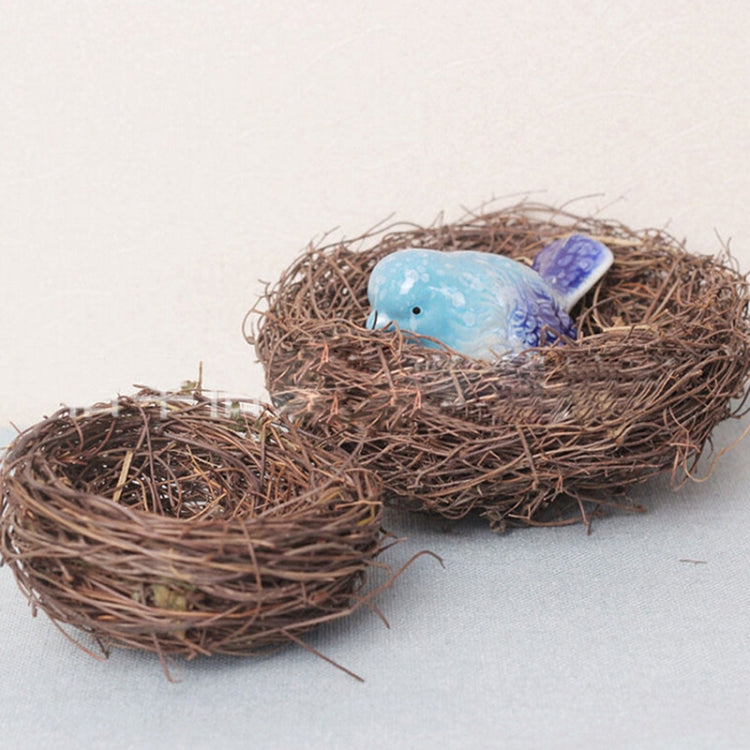 Rattan Nest Bird Bird Crafts Chicken Nest DIY Handmade Bird Nest Scene Props