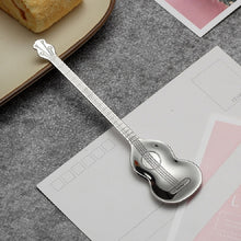 Load image into Gallery viewer, Stainless Steel Coffee Mixing Spoon Creative Musical Instrument Shape Spoon, Guitar Silver, Octagonal Silver, Lute Silver, Yueqin Silver, Guitar Titanium Gold, Octagonal Titanium Gold, Lute Titanium Gold, Yueqin Titanium Gold, Guitar Rose Gold         ...