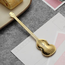Load image into Gallery viewer, Stainless Steel Coffee Mixing Spoon Creative Musical Instrument Shape Spoon, Guitar Silver, Octagonal Silver, Lute Silver, Yueqin Silver, Guitar Titanium Gold, Octagonal Titanium Gold, Lute Titanium Gold, Yueqin Titanium Gold, Guitar Rose Gold         ...