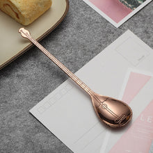 Load image into Gallery viewer, Stainless Steel Coffee Mixing Spoon Creative Musical Instrument Shape Spoon, Guitar Silver, Octagonal Silver, Lute Silver, Yueqin Silver, Guitar Titanium Gold, Octagonal Titanium Gold, Lute Titanium Gold, Yueqin Titanium Gold, Guitar Rose Gold         ...