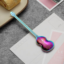 Load image into Gallery viewer, Stainless Steel Coffee Mixing Spoon Creative Musical Instrument Shape Spoon, Guitar Silver, Octagonal Silver, Lute Silver, Yueqin Silver, Guitar Titanium Gold, Octagonal Titanium Gold, Lute Titanium Gold, Yueqin Titanium Gold, Guitar Rose Gold         ...