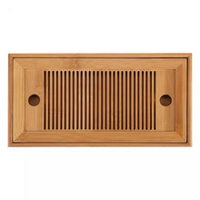 Load image into Gallery viewer, Bamboo Tea Trays Kung Fu Tea Accessories Tea Tray Table With Drain Rack, Bamboo Tea Trays