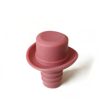 Load image into Gallery viewer, Silica Gel Top Hat Fresh Wine Corks Cruet Red Wine Stopper, 2 PCS Hat Shape(Brown), 2 PCS Hat Shape(Black), 2 PCS Hat Shape(Red Wine), 2 PCS Hat Shape(Yellow), 2 PCS Hat Shape(Rose Red), 2 PCS Hat Shape(Red)