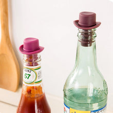 Load image into Gallery viewer, Silica Gel Top Hat Fresh Wine Corks Cruet Red Wine Stopper, 2 PCS Hat Shape(Brown), 2 PCS Hat Shape(Black), 2 PCS Hat Shape(Red Wine), 2 PCS Hat Shape(Yellow), 2 PCS Hat Shape(Rose Red), 2 PCS Hat Shape(Red)