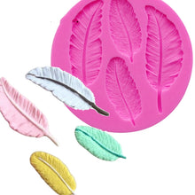 Load image into Gallery viewer, Feather Silicone Mold Fondant Cake Chocolate Decoration Mold, Feather Shape