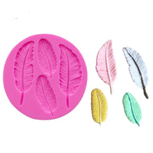 Load image into Gallery viewer, Feather Silicone Mold Fondant Cake Chocolate Decoration Mold, Feather Shape
