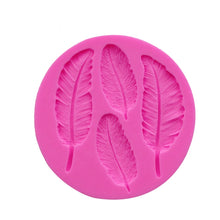 Load image into Gallery viewer, Feather Silicone Mold Fondant Cake Chocolate Decoration Mold, Feather Shape