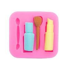 Load image into Gallery viewer, 2 PCS Lipstick Eyebrow Pencil Makeup Tool Shape Silicone Fondant Cake Mold Chocolate Mold Clay Mold, Eyebrow Pencil  Shape