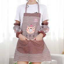 Load image into Gallery viewer, Kitchen Oilproof Cartoon Bear Apron with Sleeve