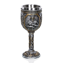 Load image into Gallery viewer, 3D Viking Skull Coffee Beer Mug Skull Mug Beer Wine Drink Gift Stainless Steel Knight Decorative Cup for Men, Goblet, Mug