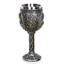 Load image into Gallery viewer, 3D Viking Skull Coffee Beer Mug Skull Mug Beer Wine Drink Gift Stainless Steel Knight Decorative Cup for Men, Goblet, Mug