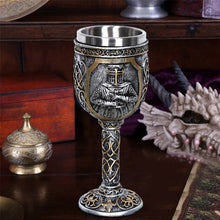 Load image into Gallery viewer, 3D Viking Skull Coffee Beer Mug Skull Mug Beer Wine Drink Gift Stainless Steel Knight Decorative Cup for Men, Goblet, Mug