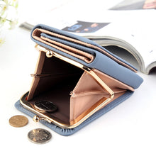 Load image into Gallery viewer, Short Wllet Lady Small Wallet Multi-Card Three Fold