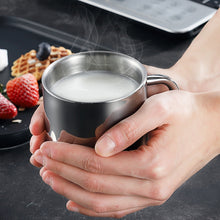 Load image into Gallery viewer, Double Wall Stainless Steel Coffee Mug Portable Termo Cup Travel Tumbler Coffee Jug Milk Tea Beer Cups Double Office Water Mugs, 220ML, 300ML, 400ML
