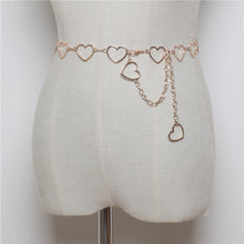 Load image into Gallery viewer, Wild Simple Heart-shaped Metal Waist Chain Dress Shirt Belt