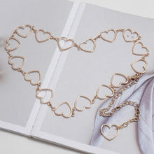 Load image into Gallery viewer, Wild Simple Heart-shaped Metal Waist Chain Dress Shirt Belt