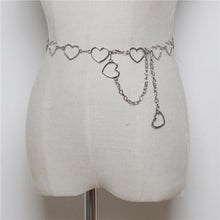 Load image into Gallery viewer, Wild Simple Heart-shaped Metal Waist Chain Dress Shirt Belt