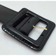 Load image into Gallery viewer, Square Buckle PU Leather Glossy Wide Belt for Women, Size: 1030 x 48cm